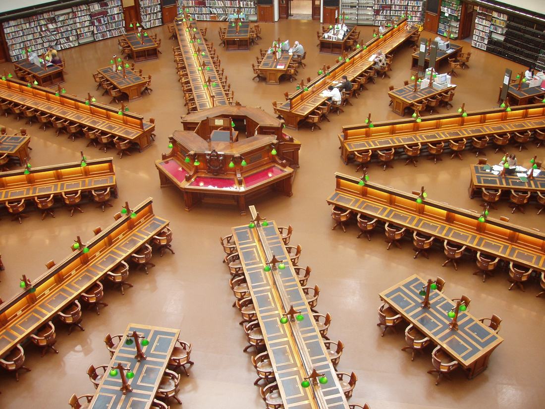 The reading room of the State Library of Victoria
