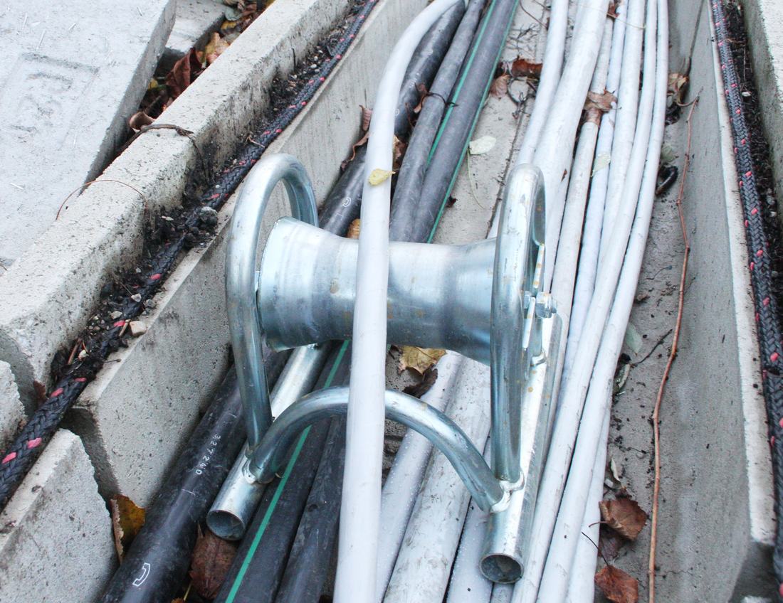 A reel of cable