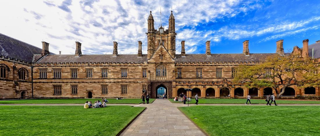 The main quadrangle of the University of Sydney