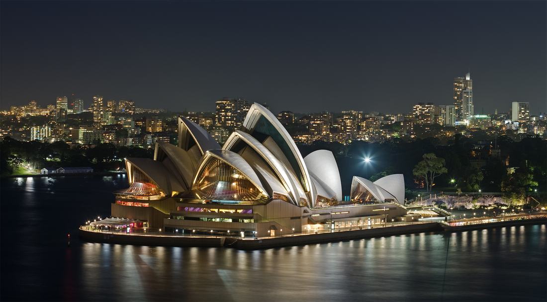 The Sydney Opera House in December 2008